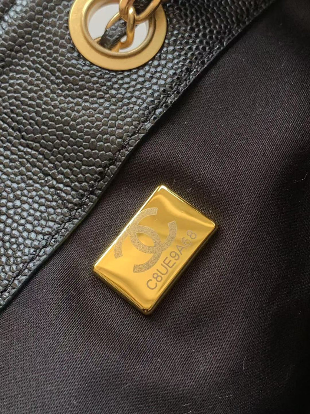 26 Small Handbag Grained Calfskin & Gold-Tone Metal Bag