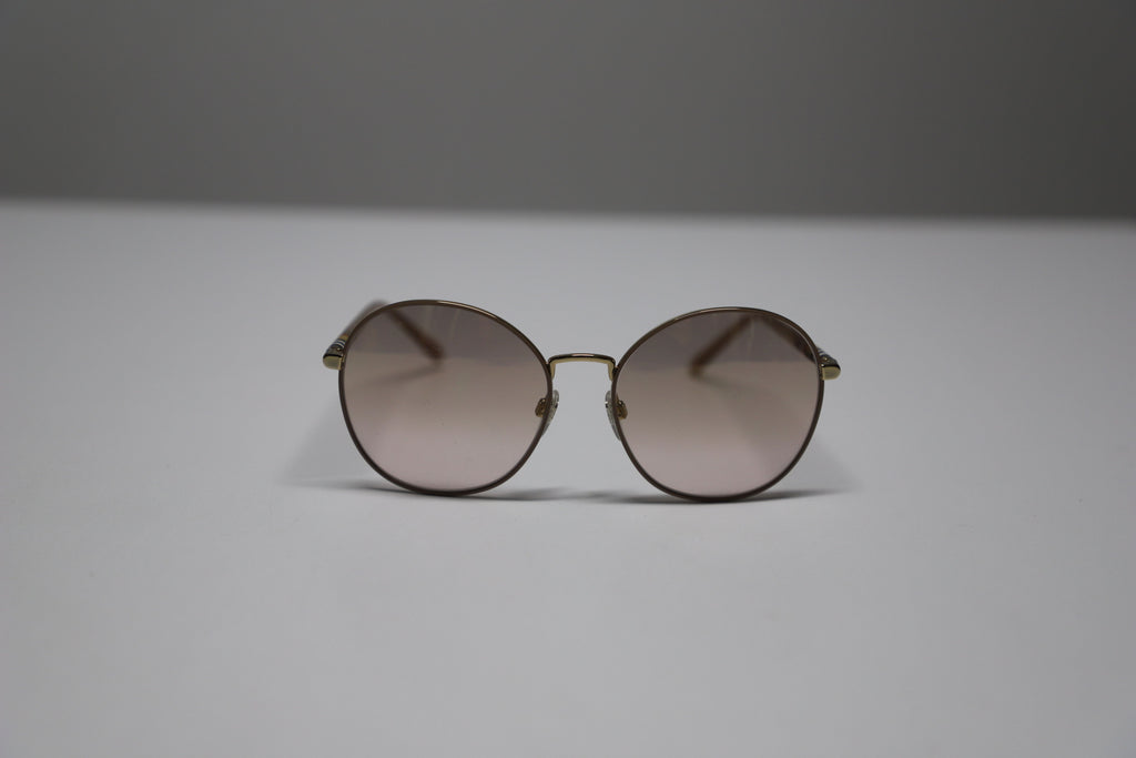 Burberry 3094 Gradient Round Sunglasses in Brown Metal