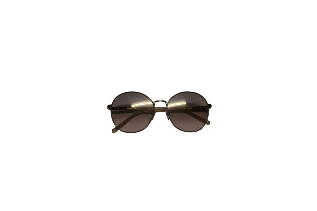 Burberry 3094 Gradient Round Sunglasses in Brown Metal