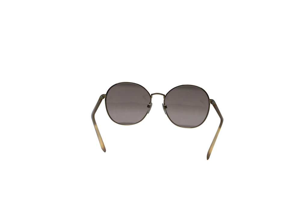 Burberry 3094 Gradient Round Sunglasses in Brown Metal