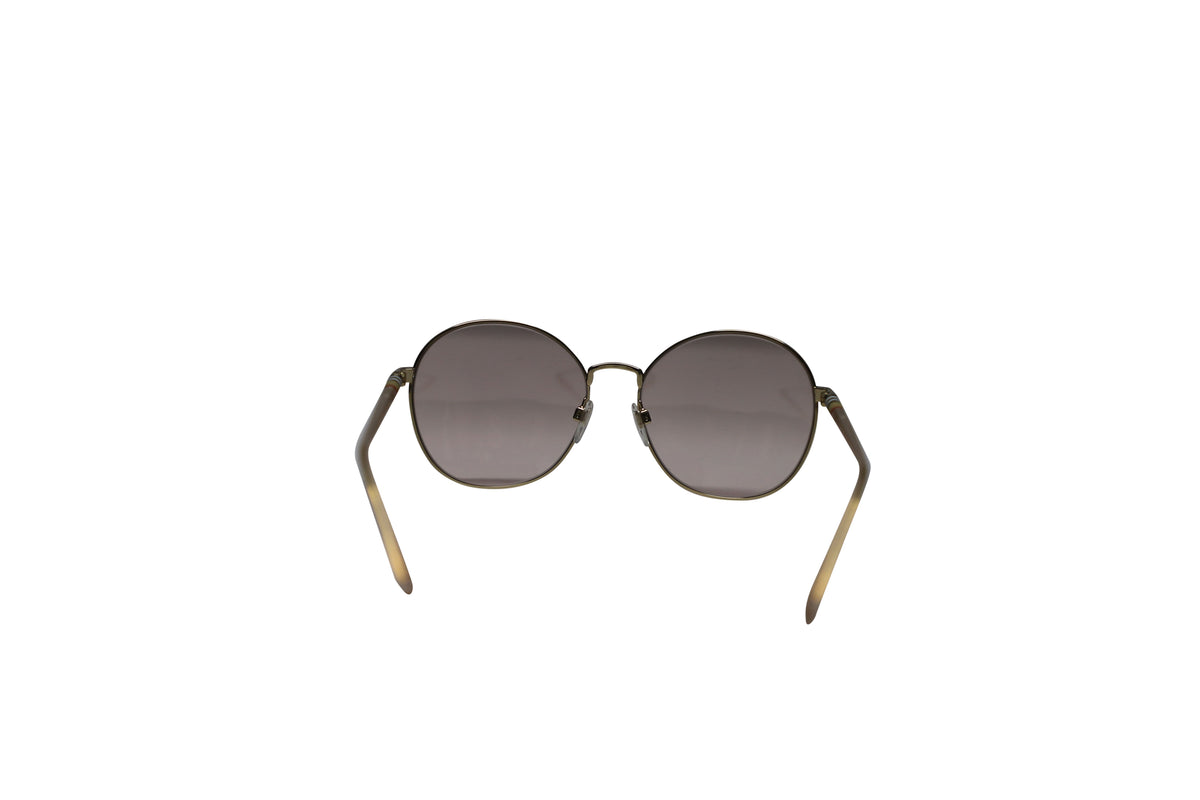 Burberry 3094 Gradient Round Sunglasses in Brown Metal