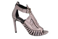 Women's Proenza Schouler Cage Heels in Silver Patent Leather