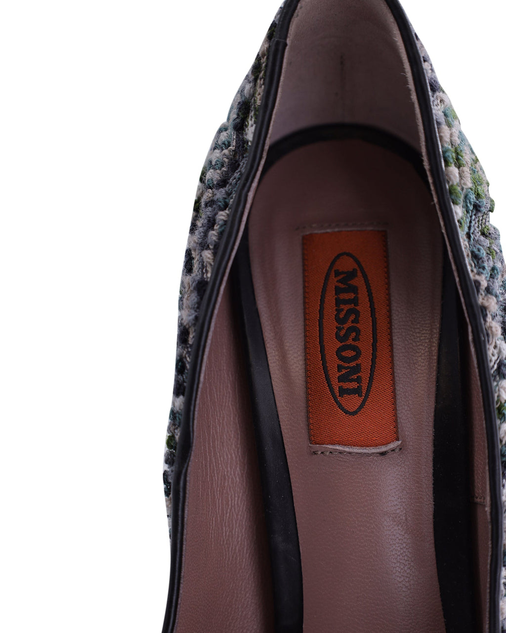 Women's Missoni Peep-Toe Platform Pumps in Multicolor Tweed