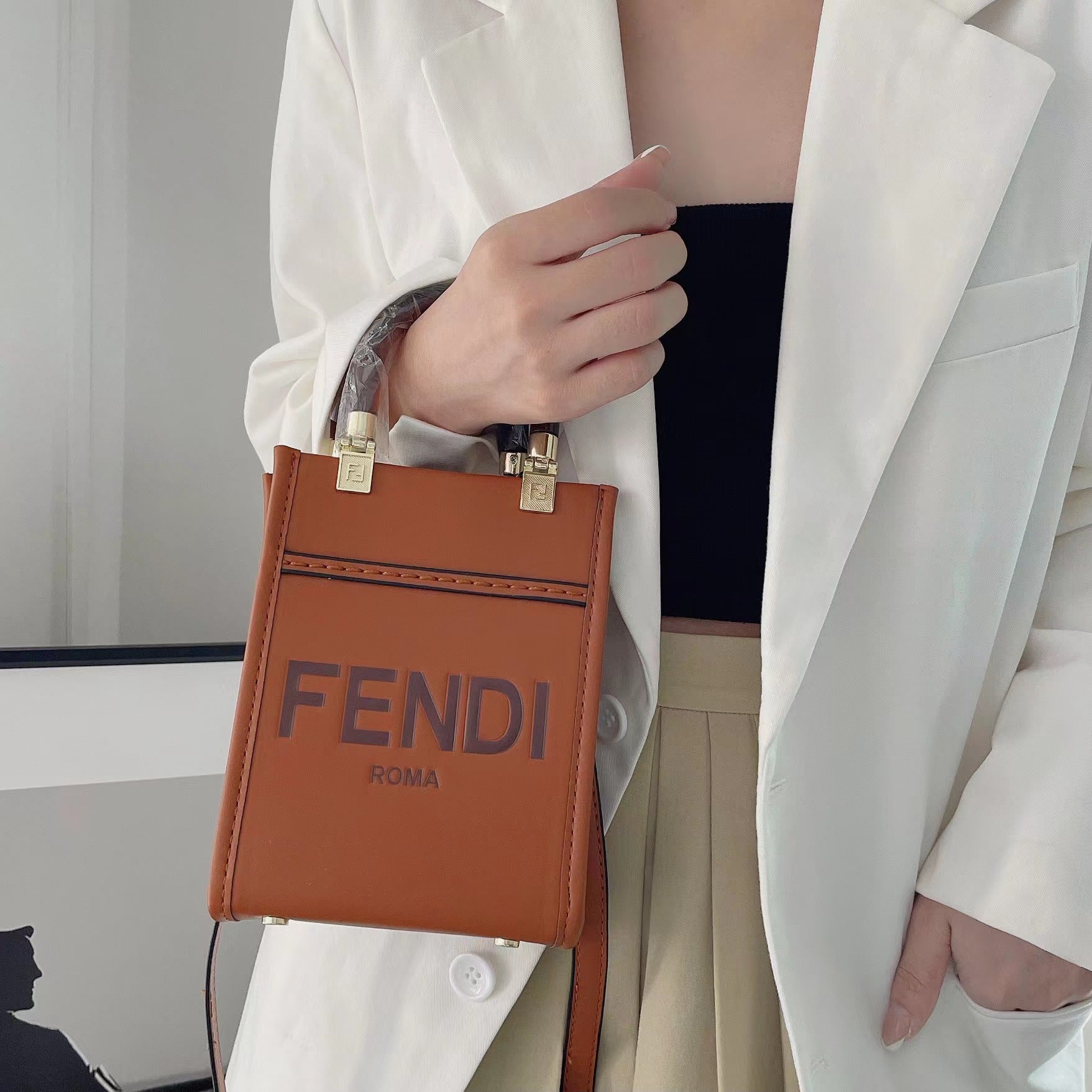 Classic Tote Bag With Crossbody