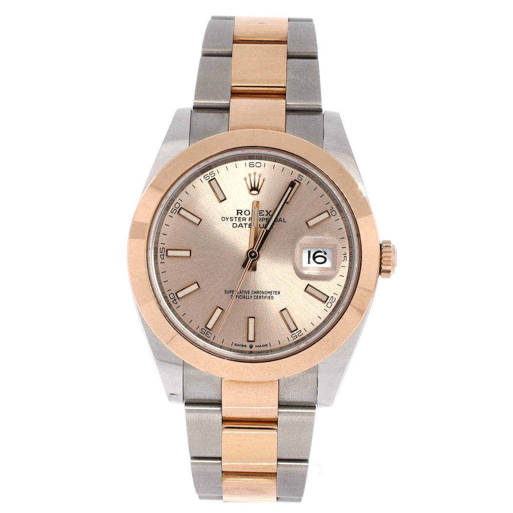Oyster Perpetual Datejust Automatic Watch Stainless Steel and Rose Gold 41