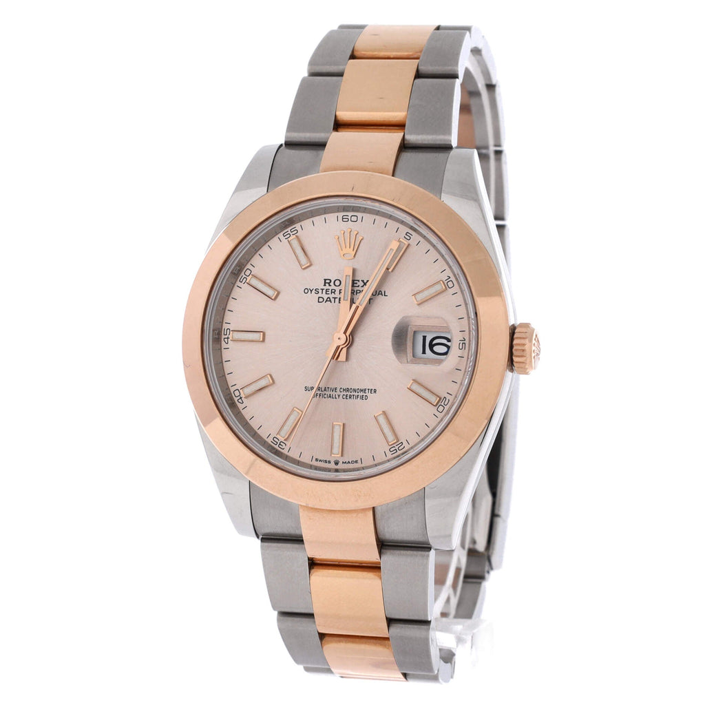 Oyster Perpetual Datejust Automatic Watch Stainless Steel and Rose Gold 41