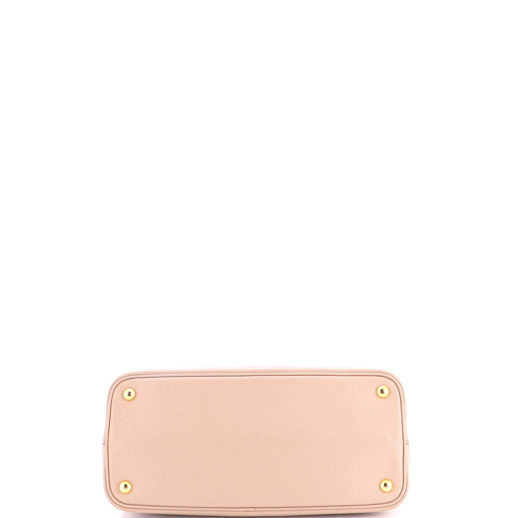 Cuir Double Tote Saffiano Leather Small