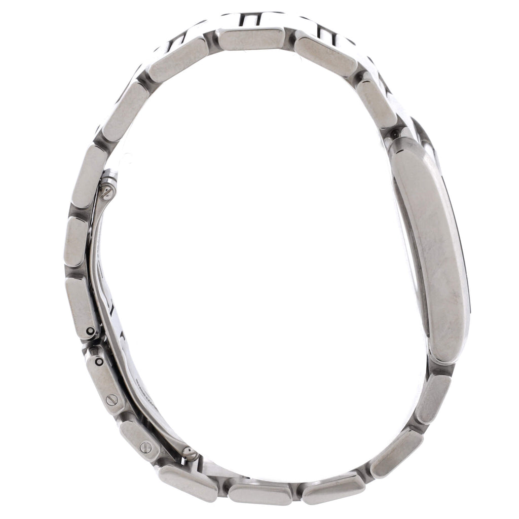 Tank Francaise Quartz Watch Stainless Steel with Diamond Markers 25