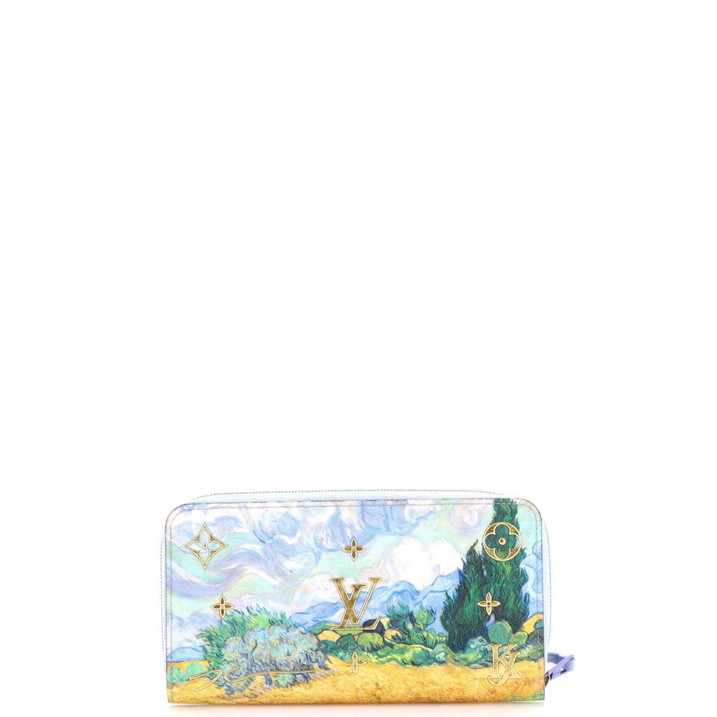Zippy Wallet Limited Edition Jeff Koons Van Gogh Print Canvas