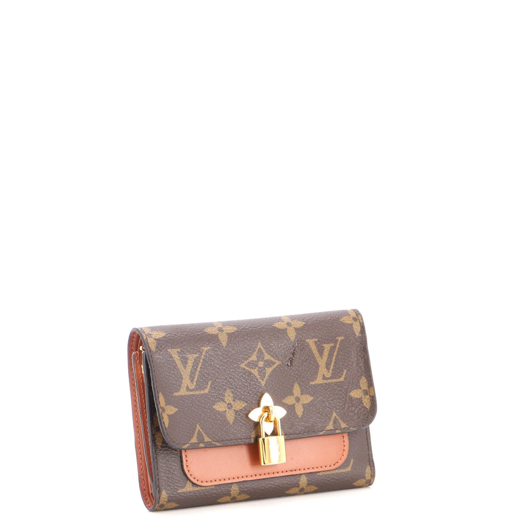 Flower Wallet Monogram Canvas Compact