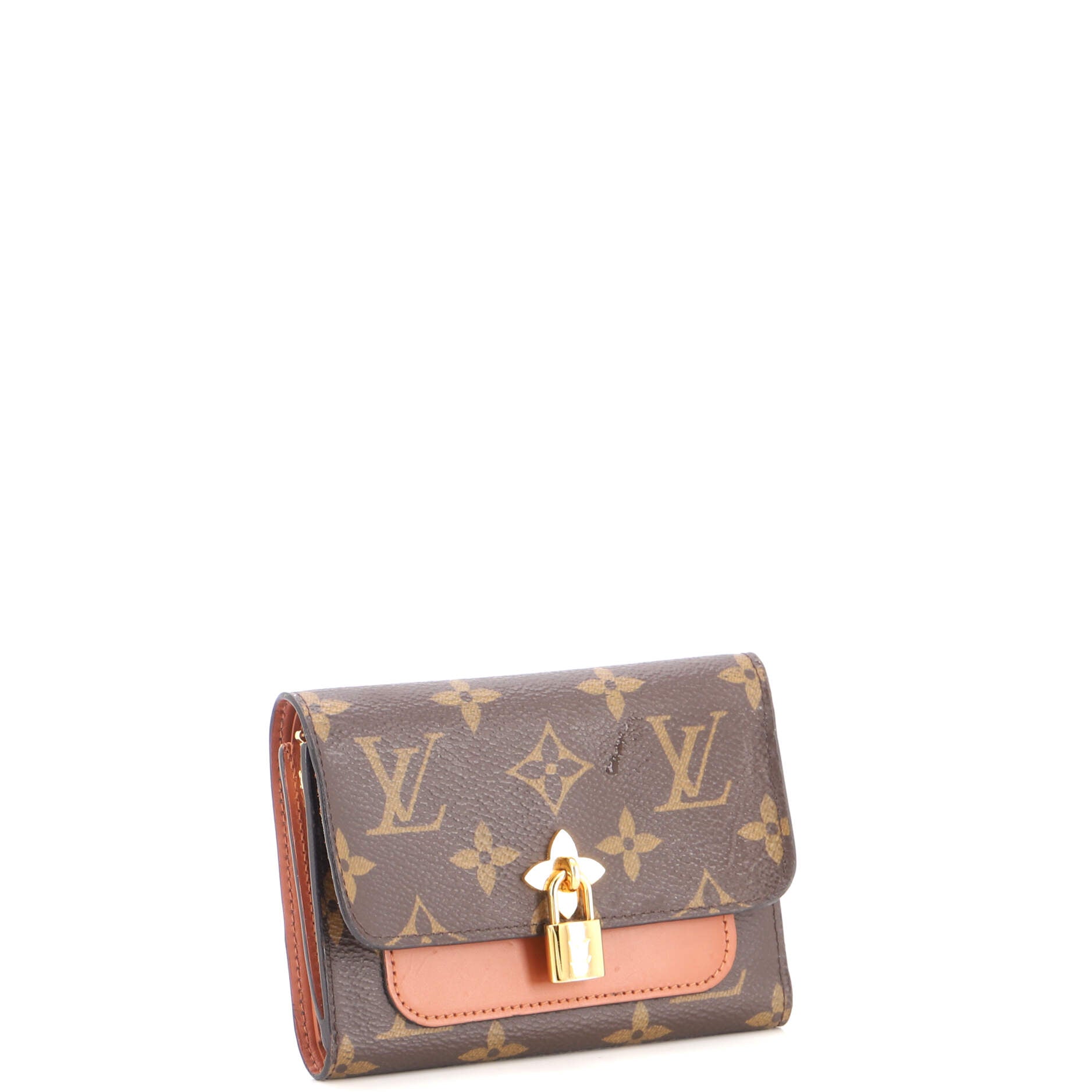 Flower Wallet Monogram Canvas Compact