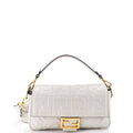 Baguette NM Bag Zucca Embossed Leather Medium