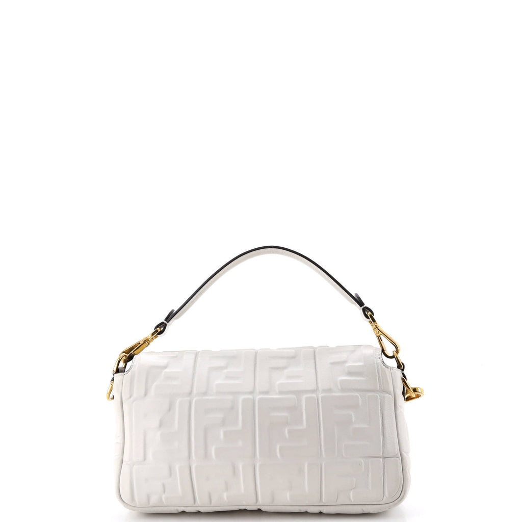 Baguette NM Bag Zucca Embossed Leather Medium