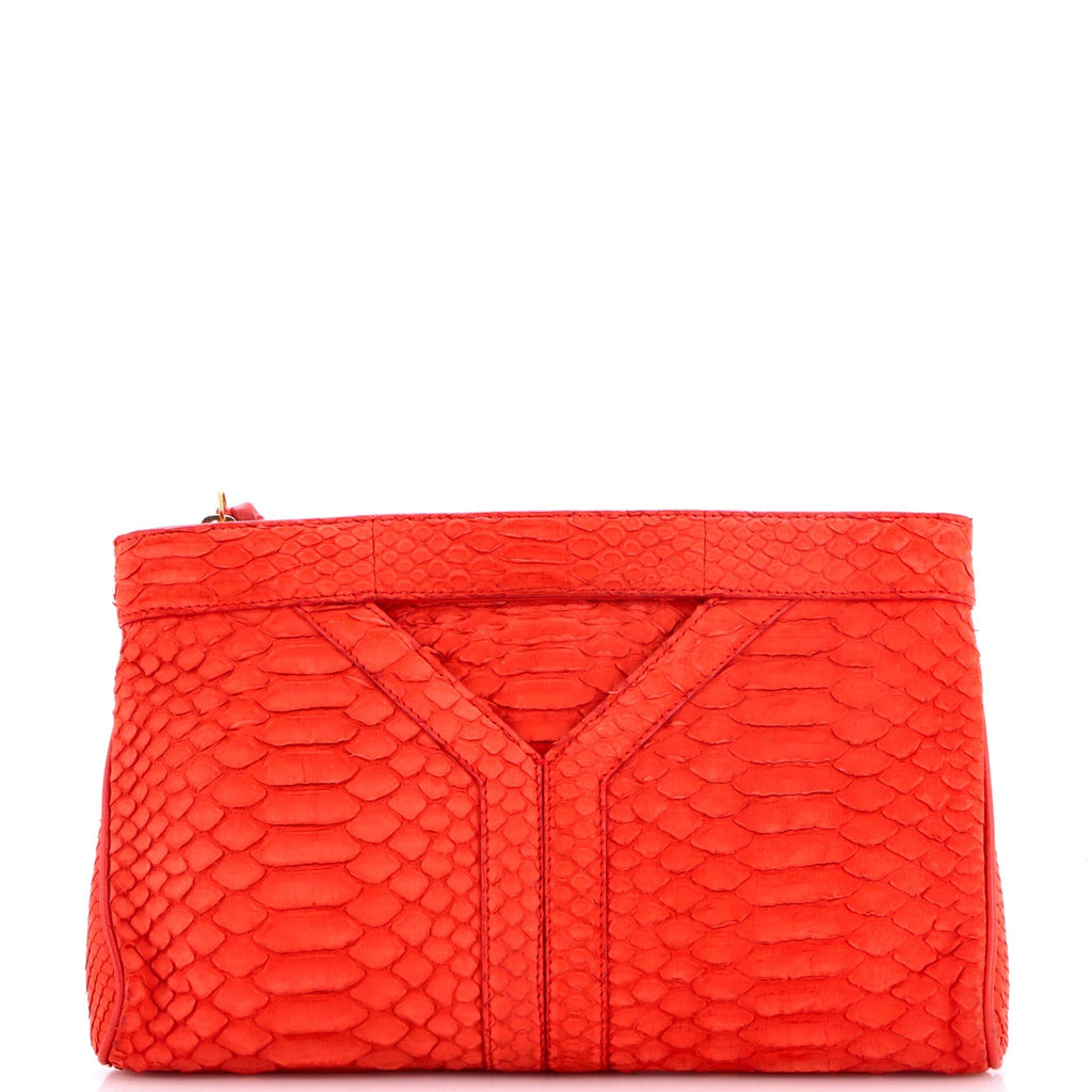 Y Zip Clutch Python