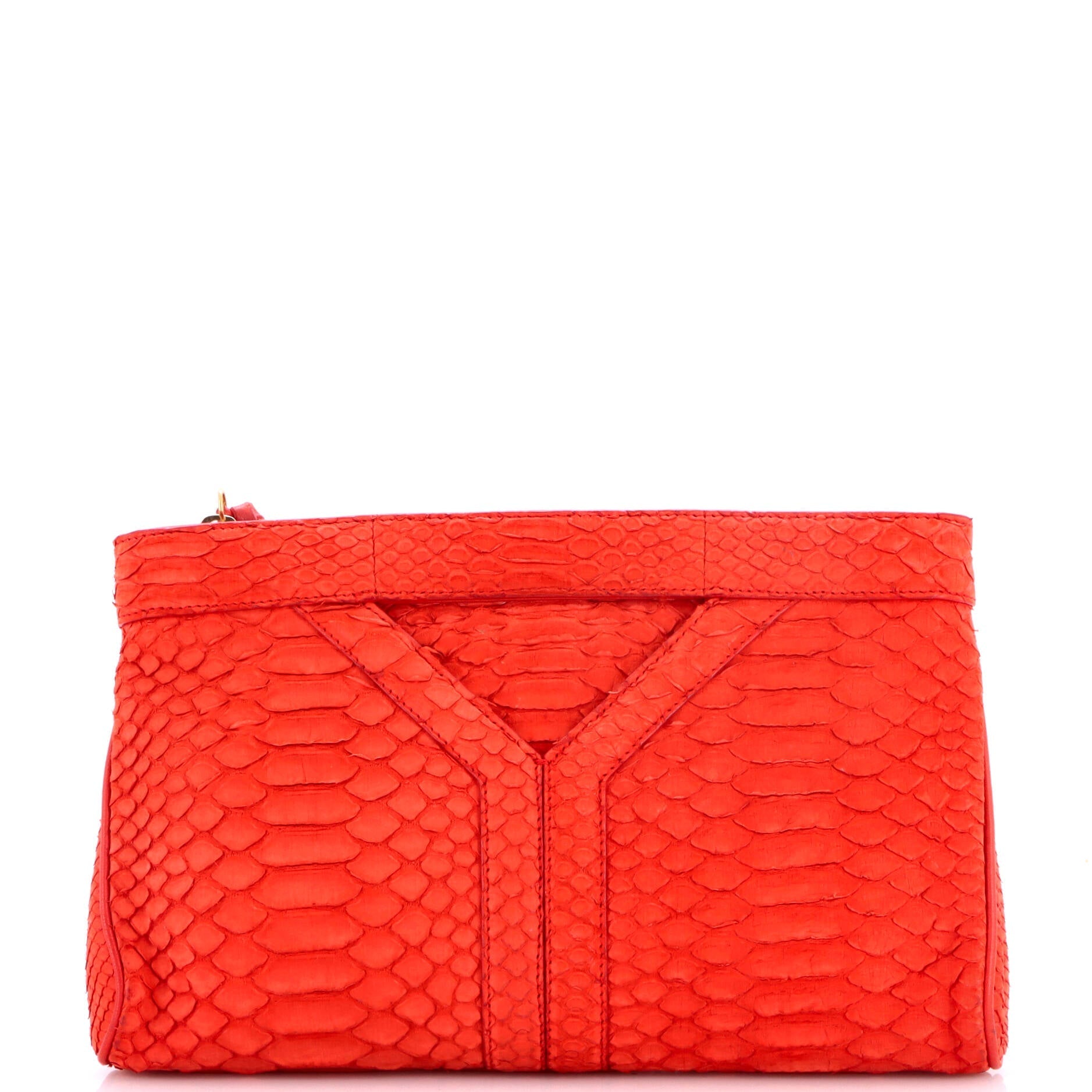 Y Zip Clutch Python
