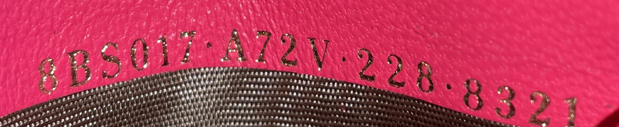 Baguette NM Bag Zucca Embossed Leather Mini