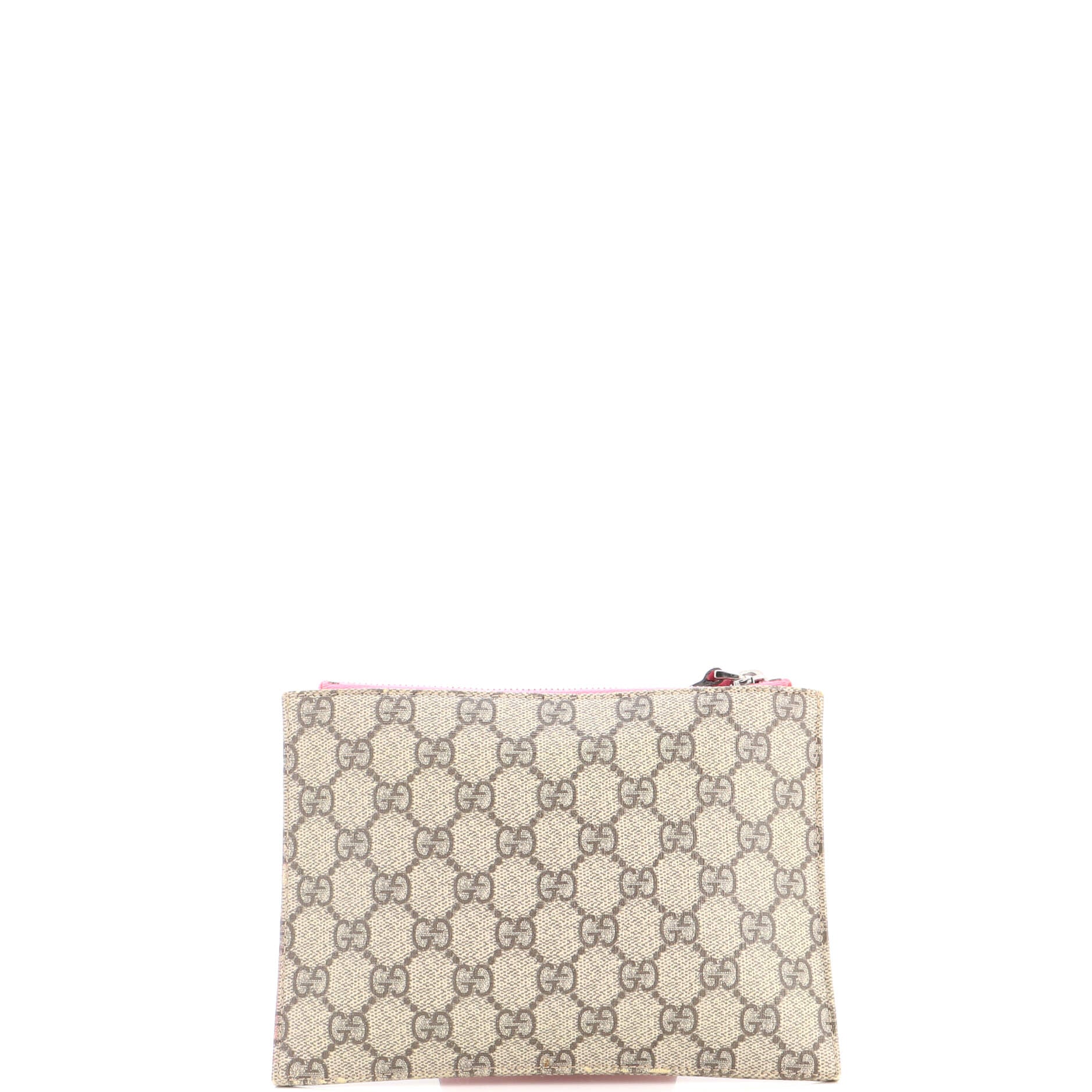 Children's Bow Wristlet Clutch GG Coated Canvas with Leather
