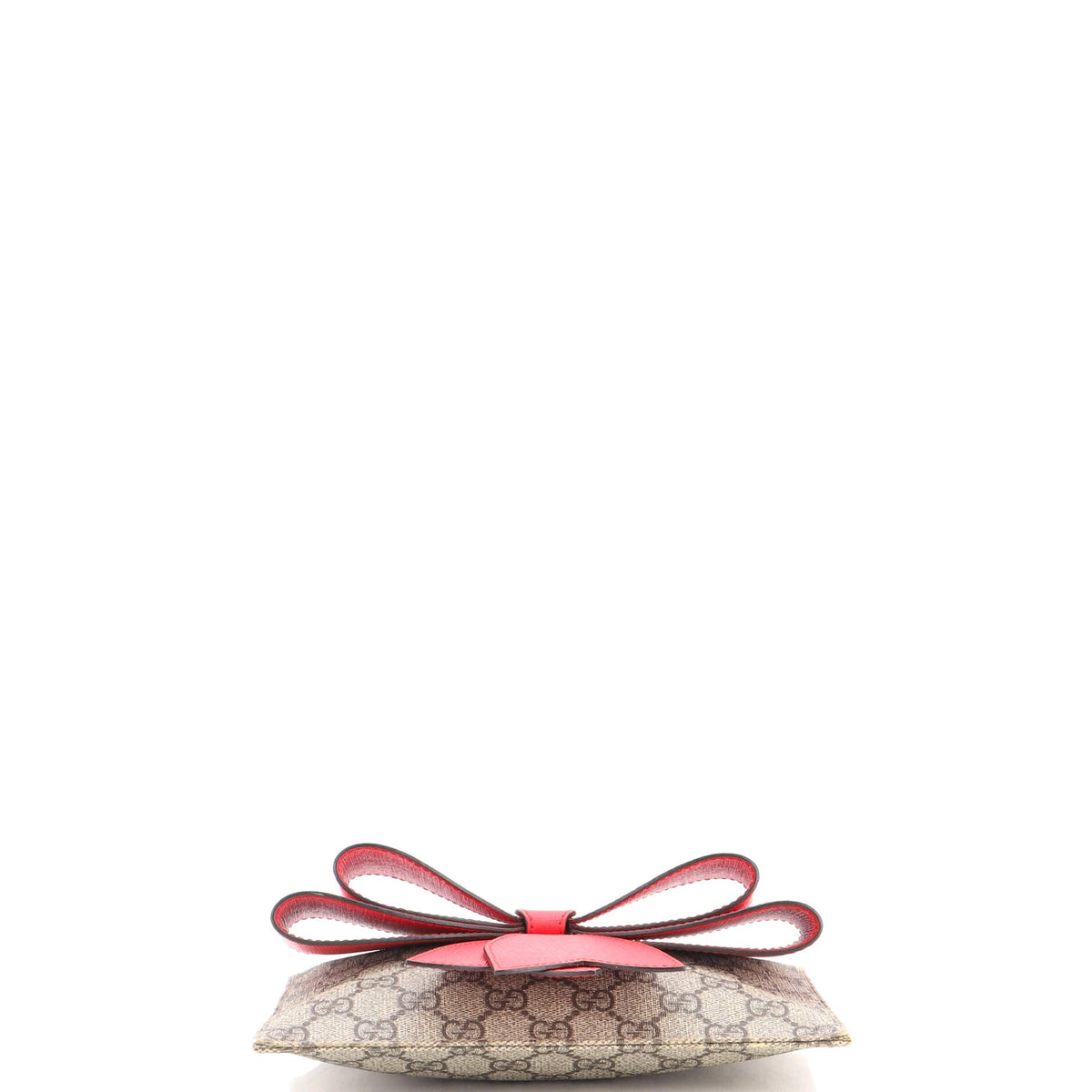 Children's Bow Wristlet Clutch GG Coated Canvas with Leather