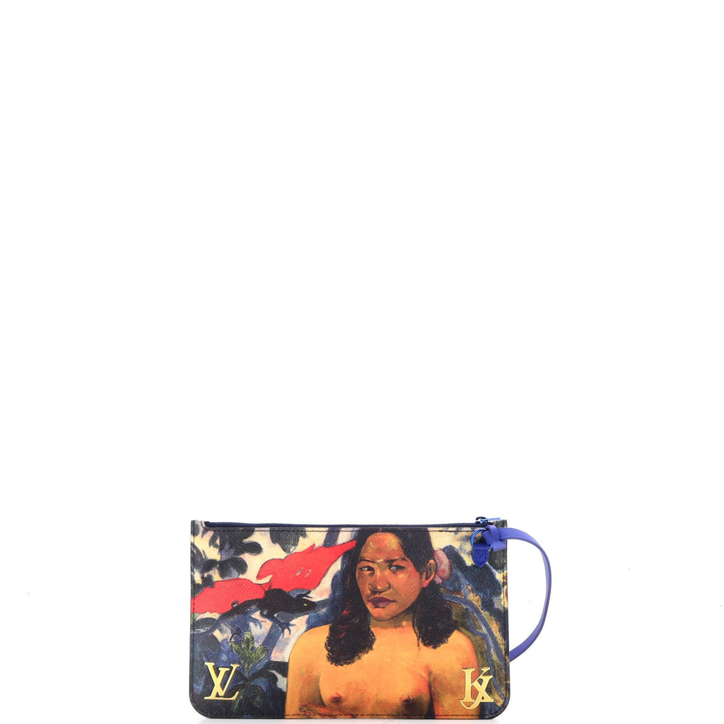 Neverfull Pochette Limited Edition Jeff Koons Gauguin Print Canvas Large