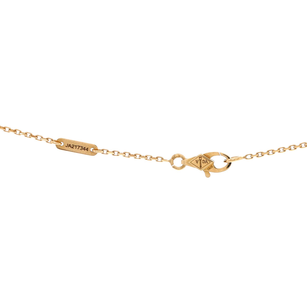 Frivole Pendant Necklace 18K Yellow Gold with Pave Diamonds Mini