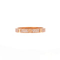 Love Wedding Band Pave Diamonds Ring 18K Rose Gold and Diamonds Small