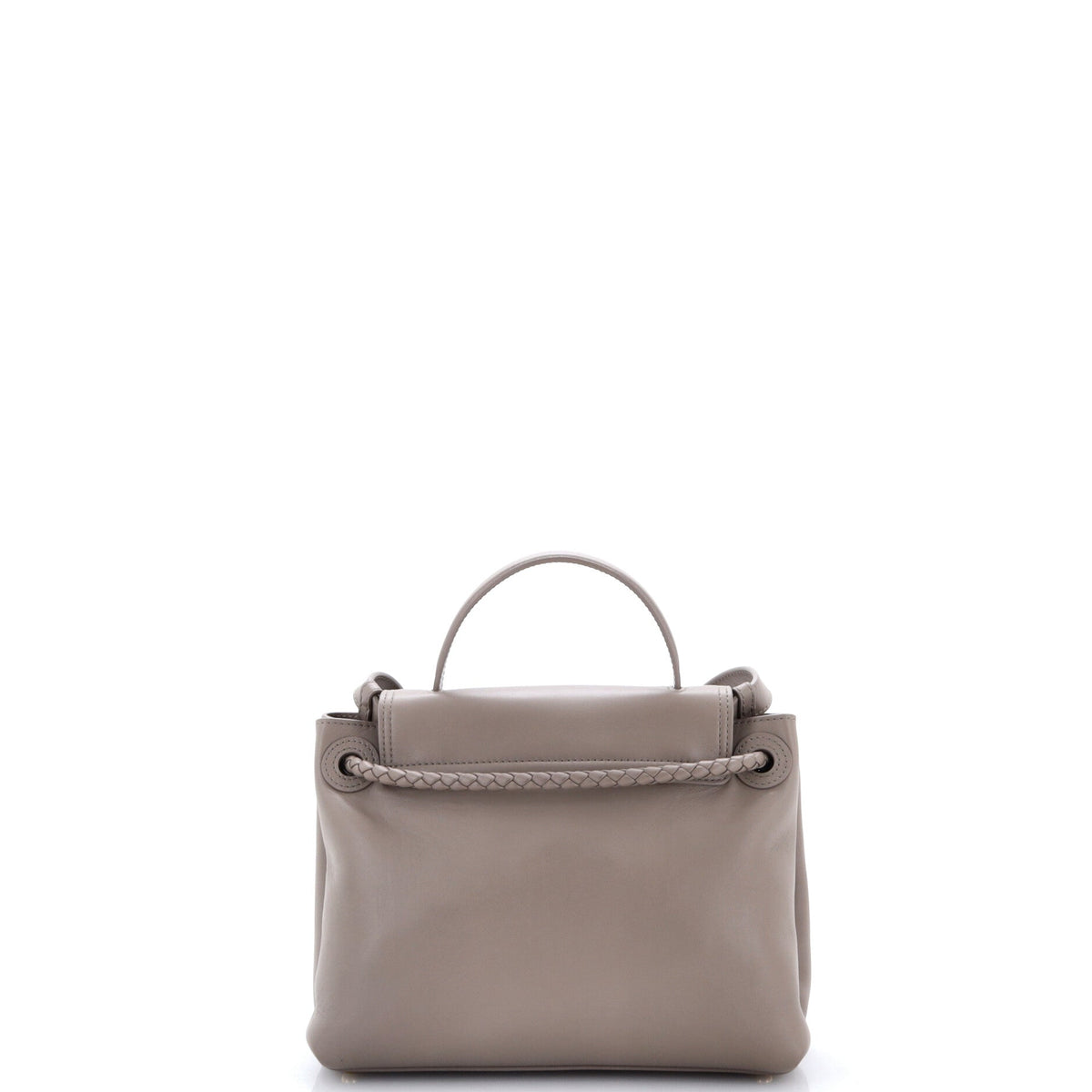 Ciao Ciao Top Handle Bag Leather with Intrecciato Detail Small