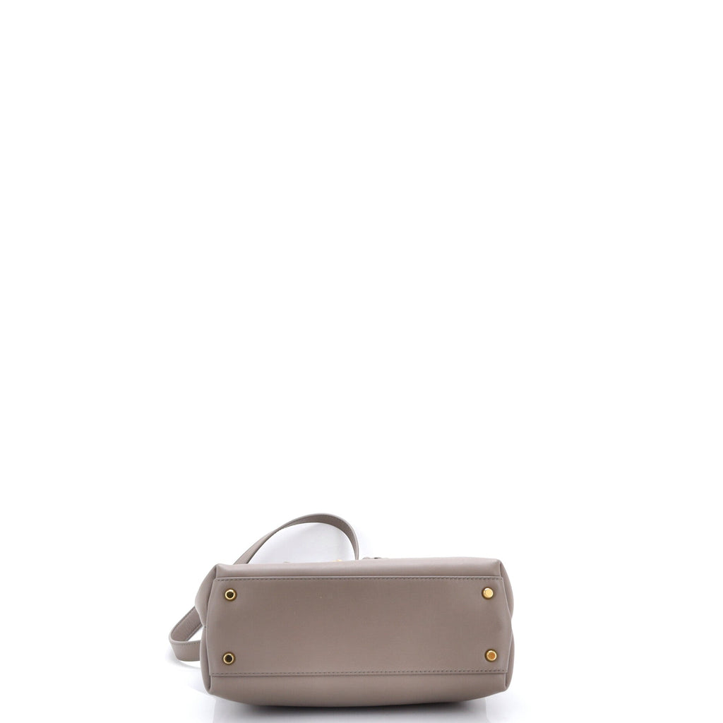 Ciao Ciao Top Handle Bag Leather with Intrecciato Detail Small