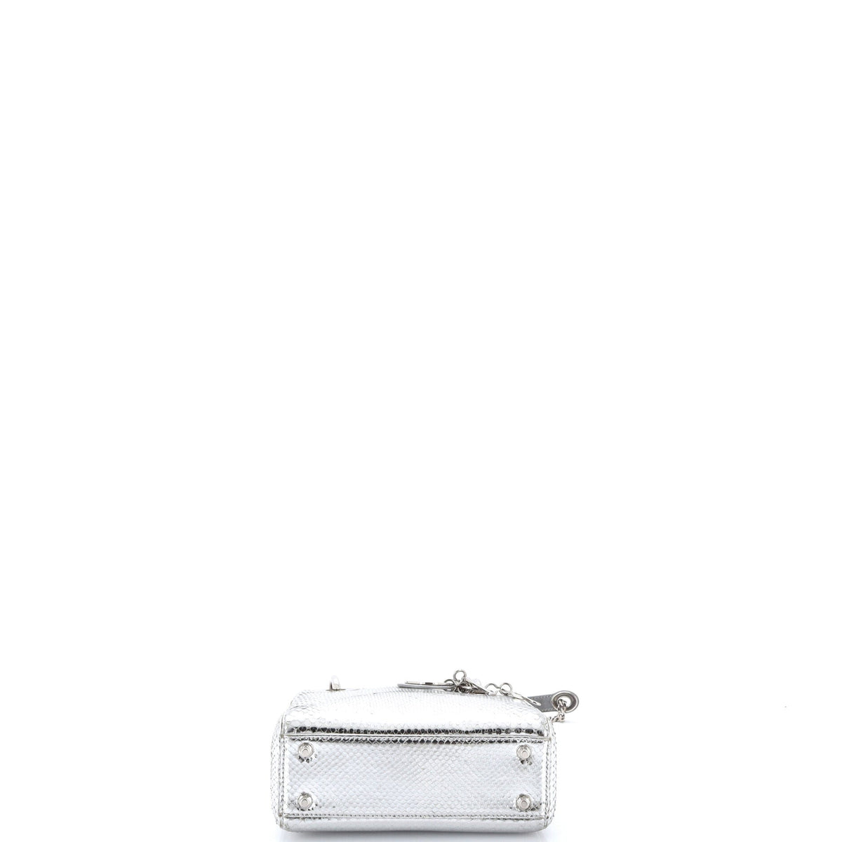 Lady Dior Chain Bag Metallic Snakeskin Mini