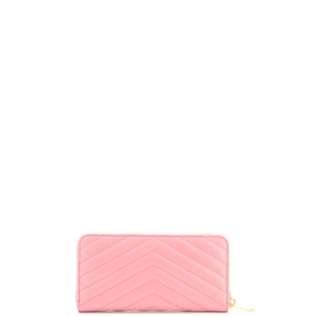 Classic Monogram Zip Around Wallet Matelasse Chevron Leather