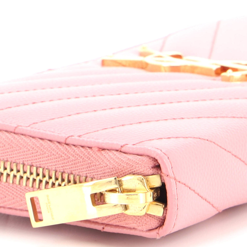 Classic Monogram Zip Around Wallet Matelasse Chevron Leather
