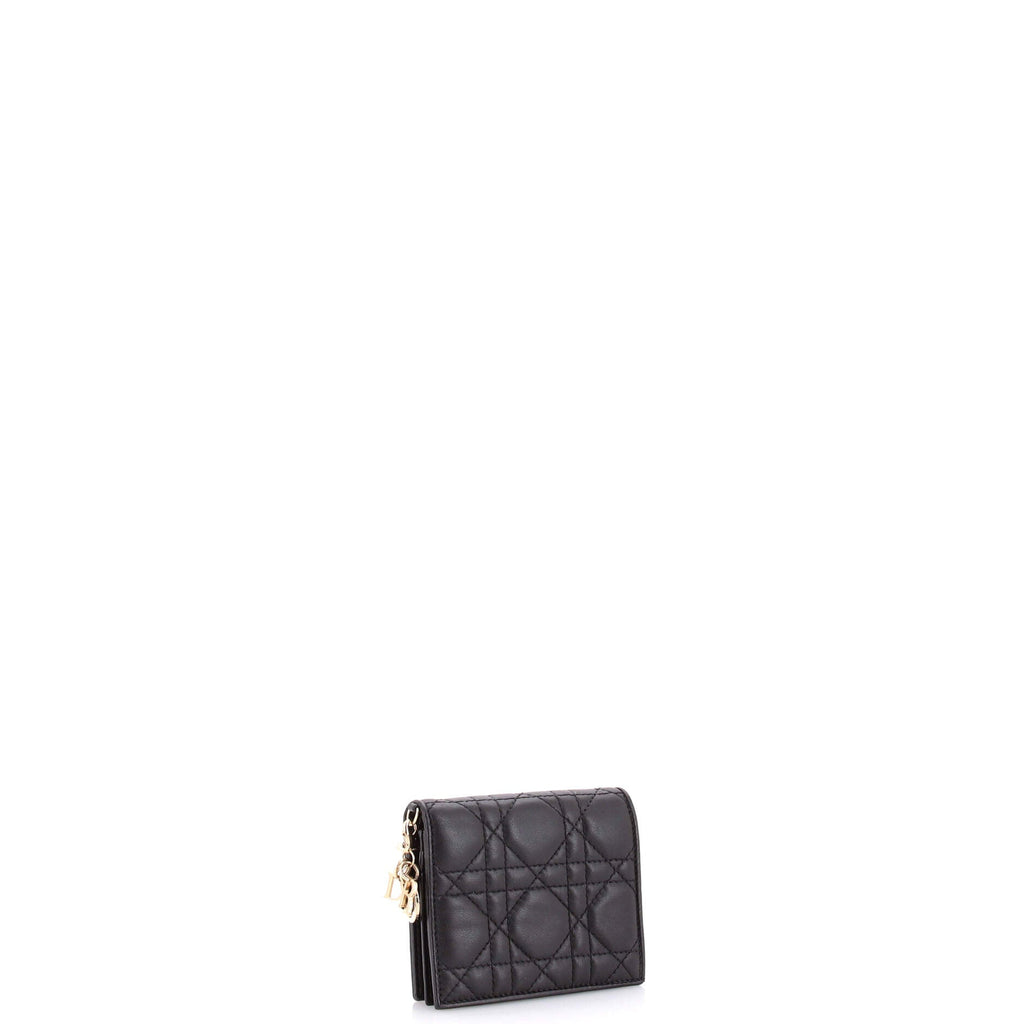 Lady Dior Wallet Cannage Quilt Leather Mini