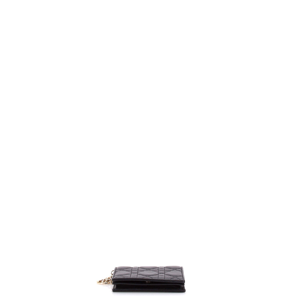 Lady Dior Wallet Cannage Quilt Leather Mini