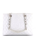 Grand Shopping Tote Quilted Caviar
