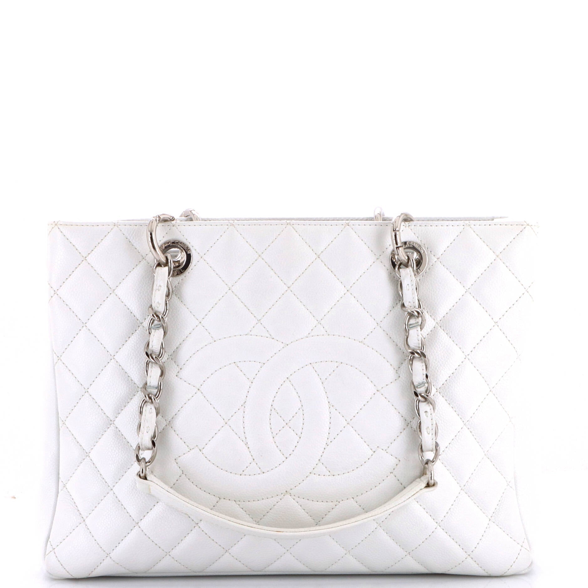 Grand Shopping Tote Quilted Caviar