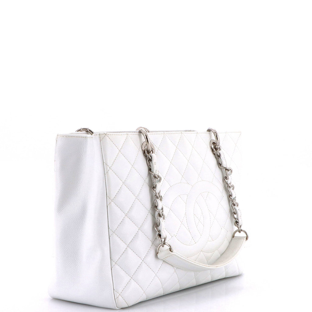 Grand Shopping Tote Quilted Caviar