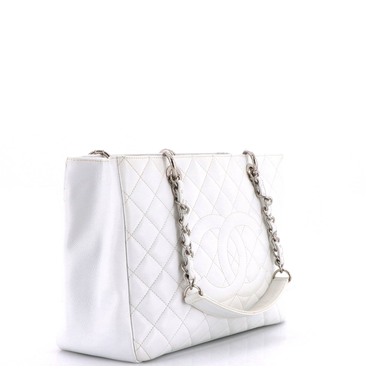Grand Shopping Tote Quilted Caviar