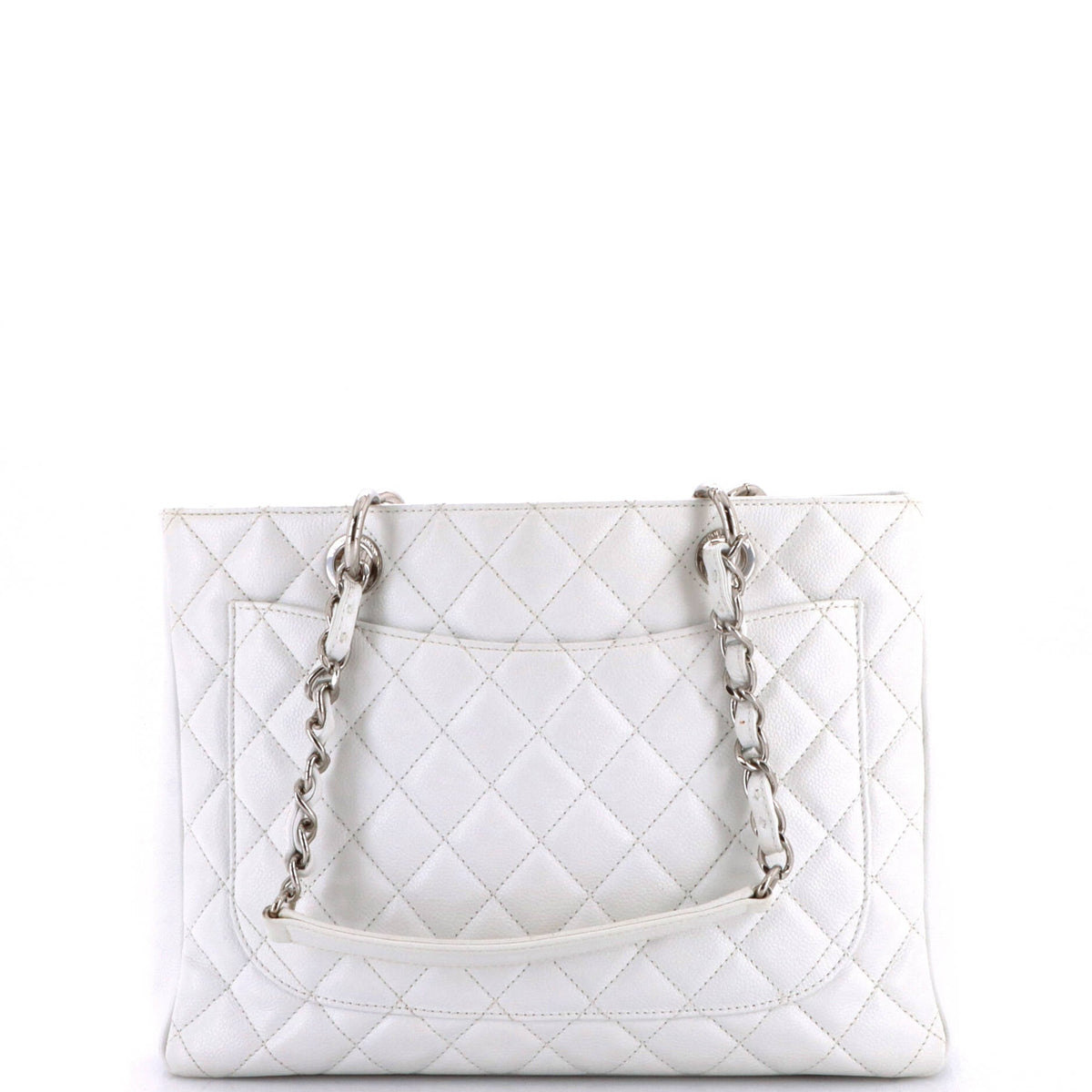 Grand Shopping Tote Quilted Caviar