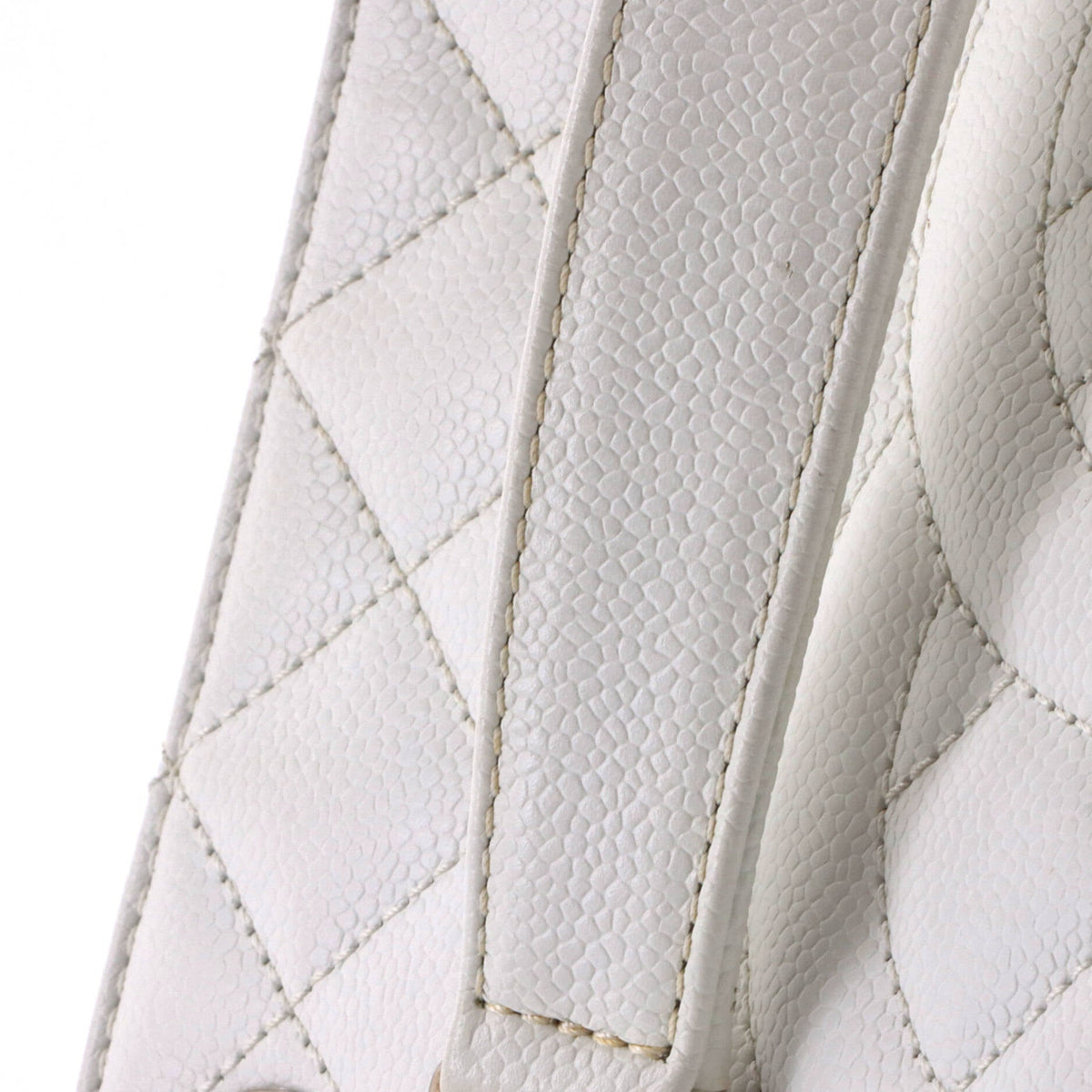 Grand Shopping Tote Quilted Caviar