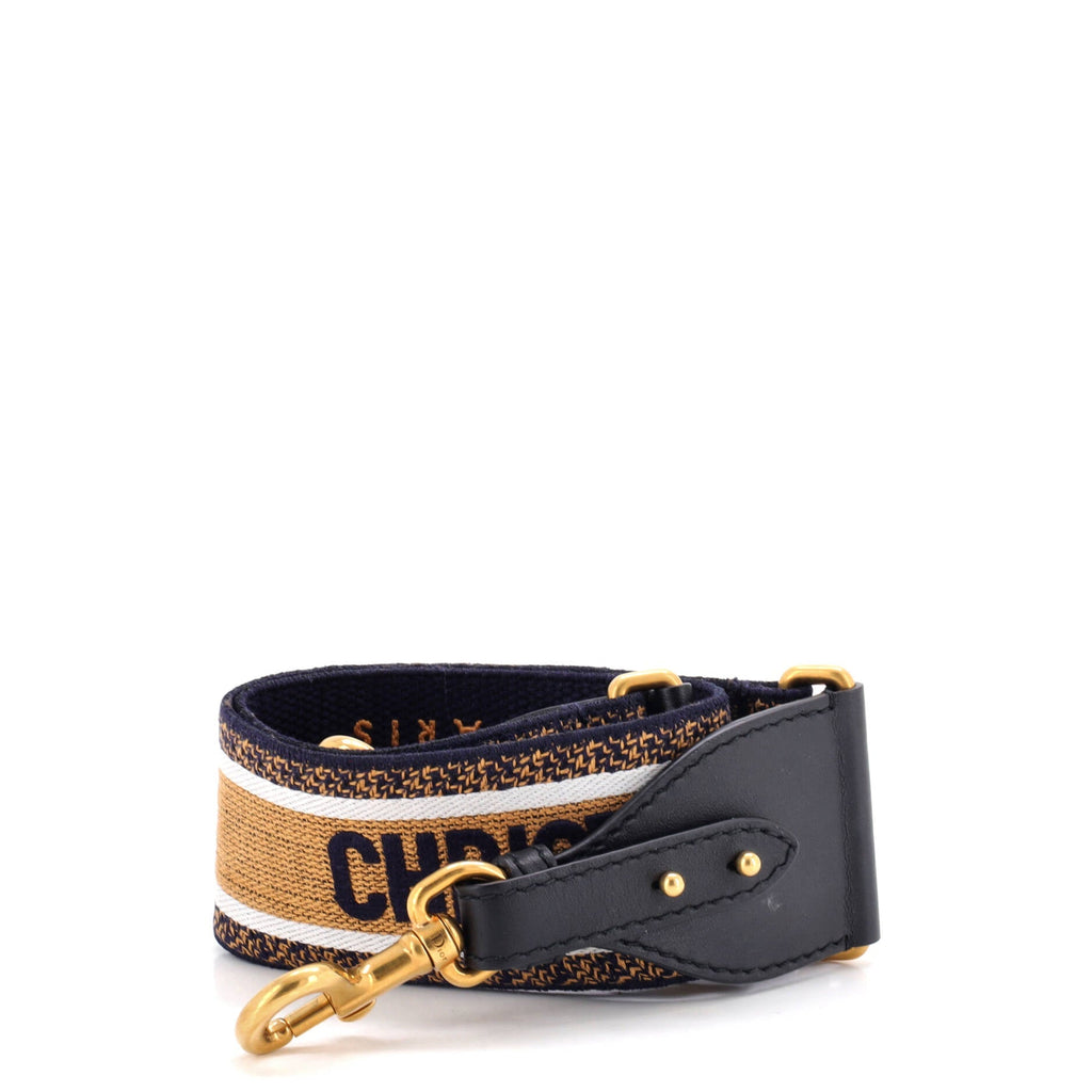 Shoulder Strap Embroidered Canvas