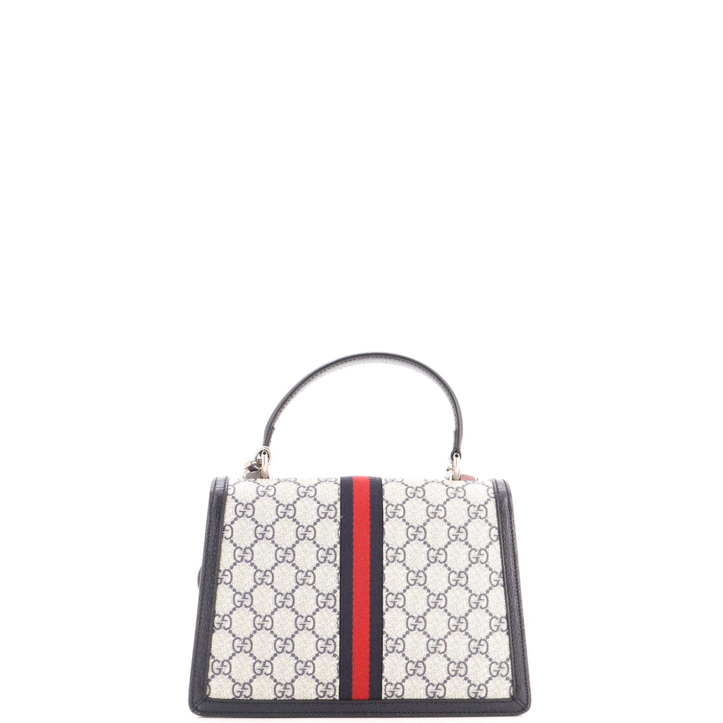 Ophidia Flap Top Handle Bag GG Coated Canvas Small