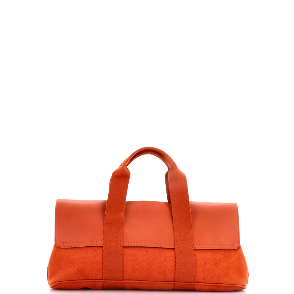 Valparaiso East West Bag Toile and Leather PM