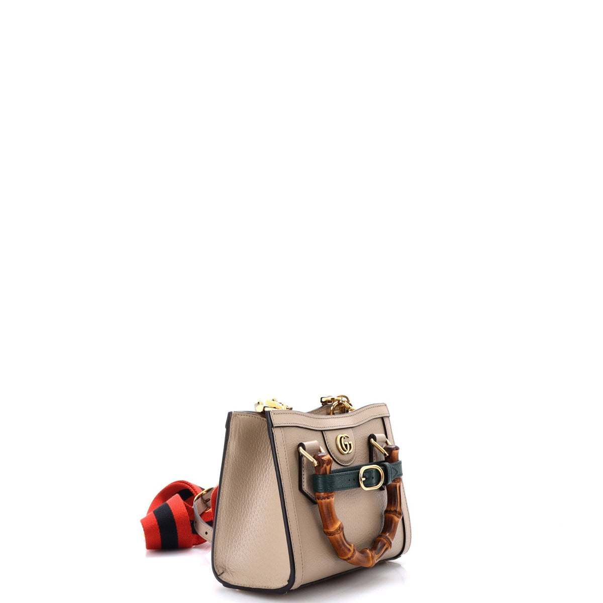 Diana NM Bamboo Handle Tote Leather Mini