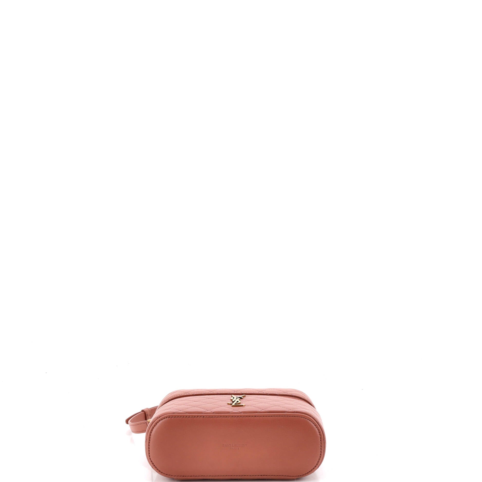 Gaby Zip Around Vanity Bag Quilted Leather Mini