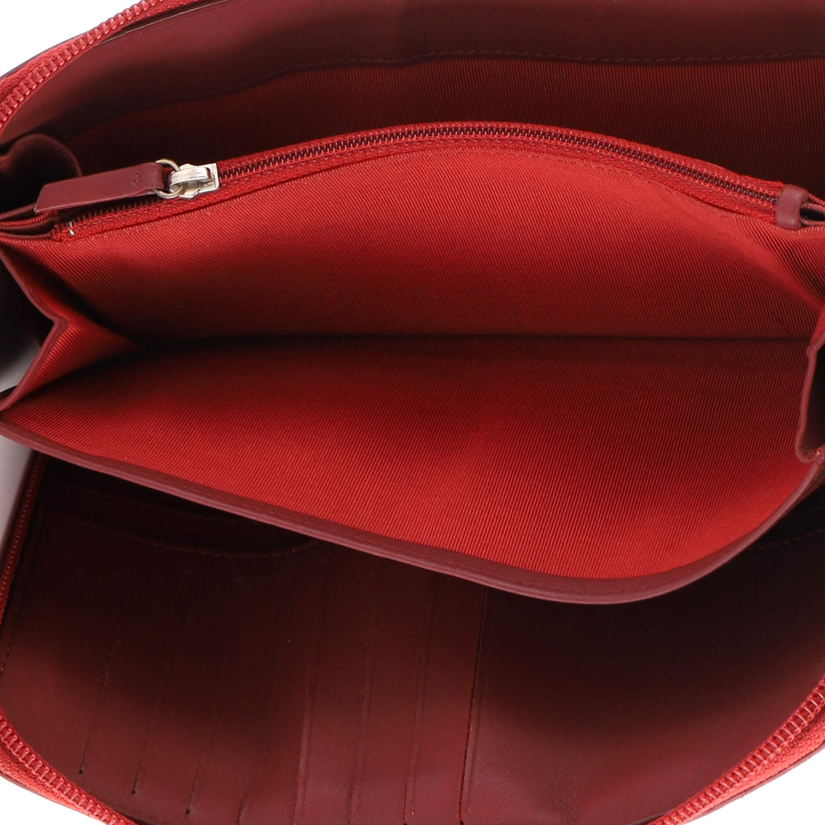 Zip Around Organizer Wallet Quilted Lambskin Large