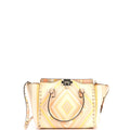 1975 Rockstud Tote Striped Leather Small