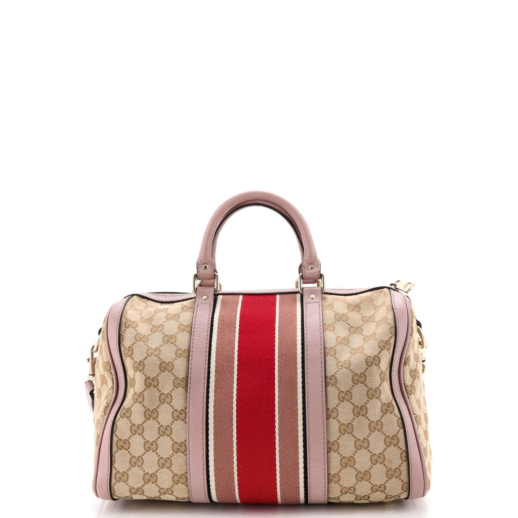 Vintage Web Boston Bag GG Canvas Medium