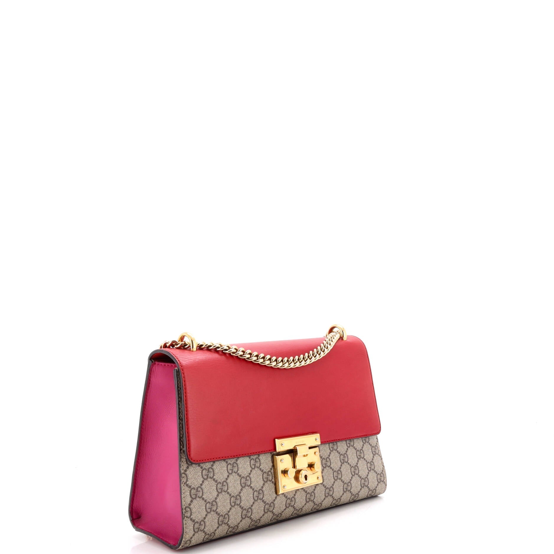 Padlock Shoulder Bag GG Coated Canvas and Leather Medium