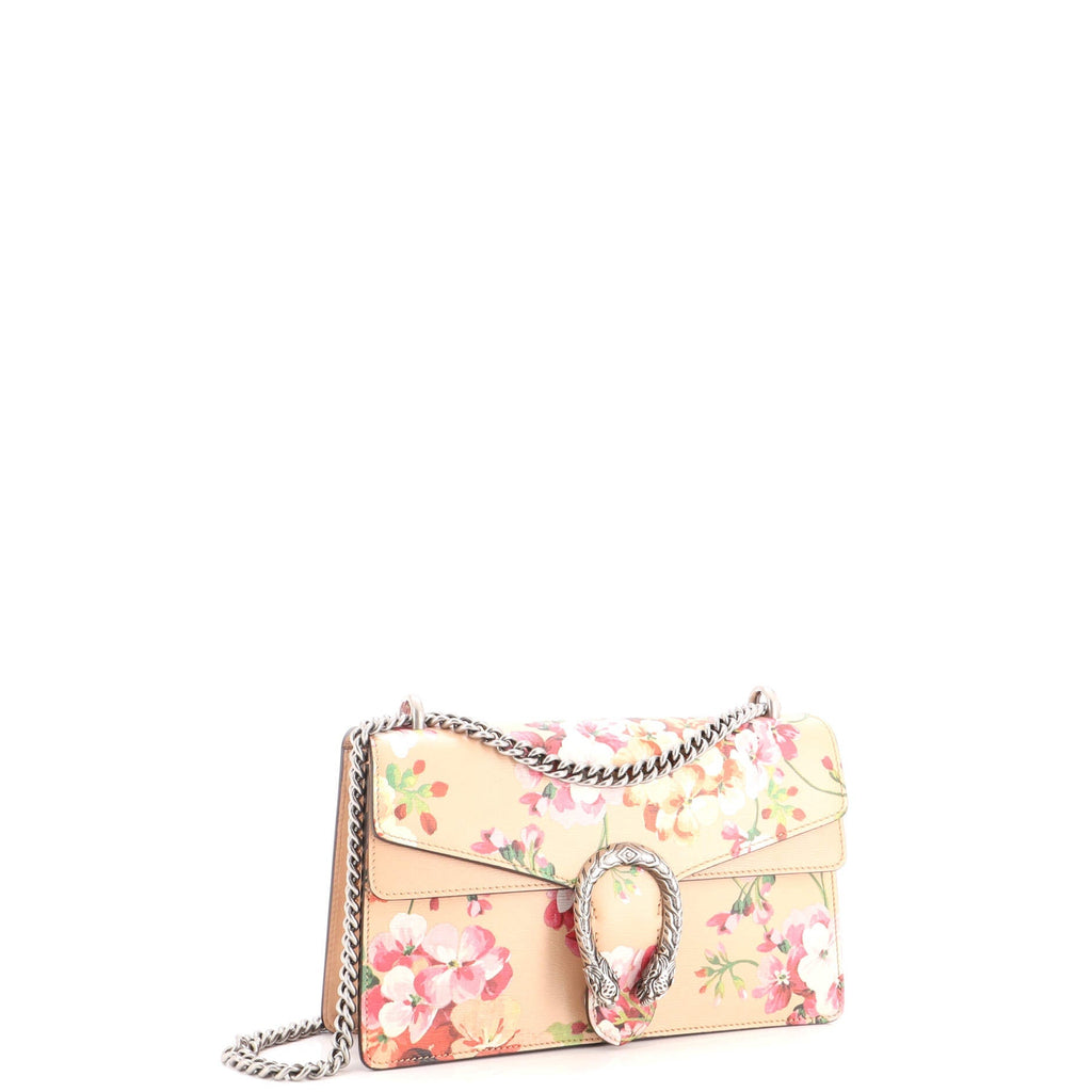 Dionysus Bag Blooms Print Leather Small