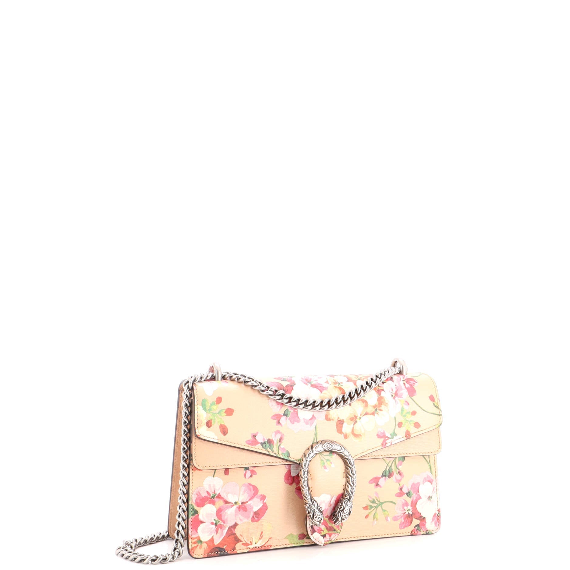 Dionysus Bag Blooms Print Leather Small