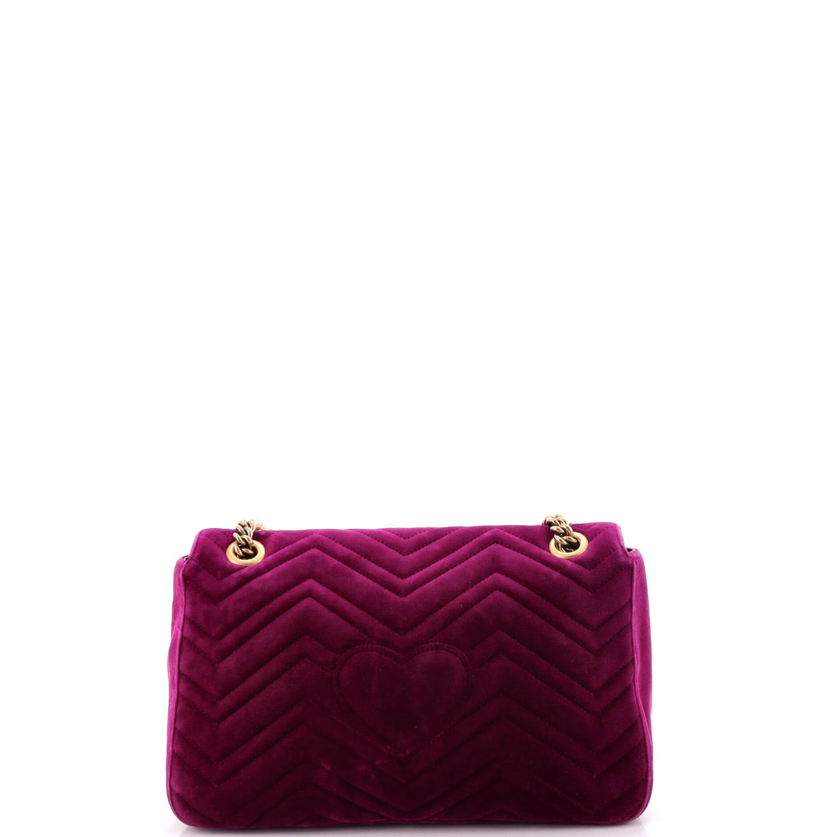 GG Marmont Flap Bag Embroidered Matelasse Velvet Medium